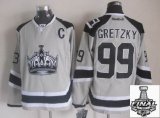 2014 stanley cup reebok Los Angeles Kings #99 Wayne Gretzky gray nhl jerseys