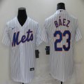 New York Mets #23 Javier Baez white majestic baseball Jersey