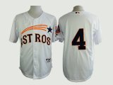 Houston Astros #4 White MLB baseball Jerseys