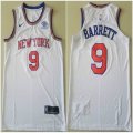 Nike New York Knicks #9 R.J. Barrett white NBA basketball jerseys with Sponsor patch-TY