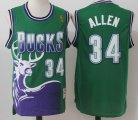 Milwaukee Bucks #34 Ray Allen green nba jersey