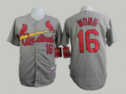 St. Louis Cardinals Kolten Wong #16 gray mlb baseball jersey