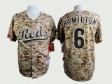 Cincinnati Reds #6 Billy Hamilton camo baseball jerseys