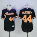 San Francisco Giants #44 willie mccovey black throwback baseball jersey