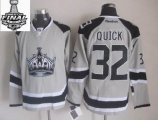 2014 stanley cup reebok Los Angeles Kings #32 Jonathan Quick gray NHL Jerseys