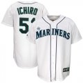 MLB Seattle Mariners 51# Ichiro White Jerseys