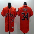 Houston Astros 34 Nolan Ryan orange flexbase baseball Jerseys