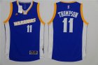 new Golden State Warriors 11 Klay Thompson blue basketball jersey