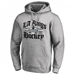 Men\'s Los Angeles Kings Ash Hometown Collection The Crown Pullover Hoodie