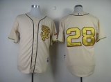 San Francisco Giants 28# gold mlb jerseys