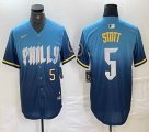 Nike Philadelphia Phillies #5 Bryson Stott skyblue majestic baseball jersey city version-BD