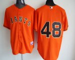 San Francisco Giants 48# orange MLB Jersey