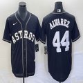 Nike Houston Astros #44 Yordan Alvarez black majestic baseball jerseys Inverted version