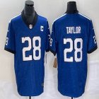 Nike Indianapolis Colts #28 Jonathan Taylor blue Color Rush Limited Jersey C patch 03