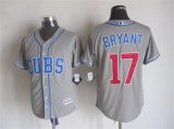 Chicago Cubs Kris Bryant #17 gray majestic MLB Jersey