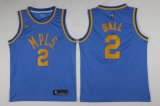 Nike NBA Los Angeles Lakers #2 Lonzo Ball blue nba basketball Jerseys-LT