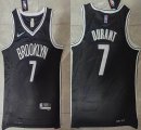 Nike Brooklyn Nets #7 Kevin Durant black NBA Jerseys 75th -LC