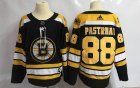 Adidas Boston Bruins #88 David Pastrnak black hockey jersey