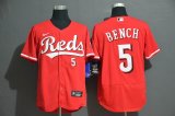 Nike Cincinnati Reds #5 Johnny Bench red Flexbase Authentic Collection Jersey