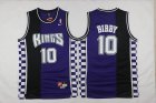 2016 Sacramento kings Mike Bibby 10# purple Split nba jerseys