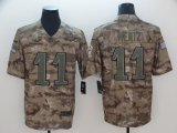 Eagles #11 Carson Wentz Nike Camo Salute to Service Limited Jersey