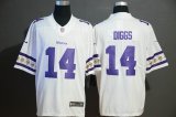 Nike Minnesota Vikings #14 Stefon Diggs white Color Rush Limited Jersey with Sleeve label