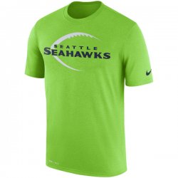 Men\'s Seattle Seahawks Nike Neon Green Legend Icon Logo Performance T-Shirt