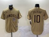 Nike San Diego Padres #10 Jurickson Profar light green baseball MLB jersey-BD