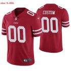 Custom San Francisco 49ers red new nike Color Rush Limited Jersey