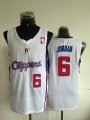 Los Angeles Clippers #6 Deandre Jordan white nba Jersey