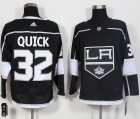 Adidas Los Angeles Kings #32 Jonathan Quick black hockey jersey