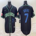 2023 World Cup Mexico #7 Julio Urias black majestic baseball jerseys 22