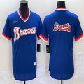 Nike Atlanta Braves blank blue majestic baseball MLB Jerseys 02