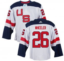 United States 2016 World Cup #26 Blake Wheeler white Hockey jerseys