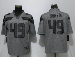 Nike Seattle Seahawks 49 Griffin Gray 2017 Vapor Untouchable Men Stitched Gridiron Gray Limited jersey