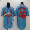 Nike St Louis Cardinals #46 Paul Goldschmidt skyblue majestci baseball Jersey