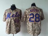 New York Mets Daniel Murphy #28 camo MLB baseball jersey