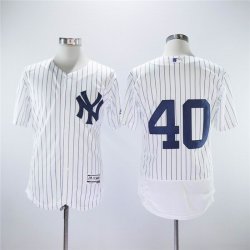 New York Yankees #40 Luis Severino white Flexbase Authentic Collection Jersey