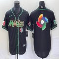 2023 World Cup Mexico blank black new majestic MLB baseball Jerseys-BD 70