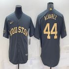 2022 MLB All Star Nike Houston Astros #44 Yordan Alvarez gray majestic baseball jerseys