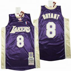 Los Angeless Lakers #8 Kobe Bryant purple throwback nab jesey-SG