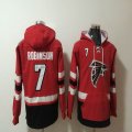 Atlanta Falcons #7 Robinson red black NFL Hooded Sweatshirt 01