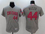 Chicago Cubs Anthony Rizzo #44 Gray Home 2016 Mothers Day Flex Base Jersey