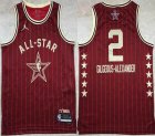 2024 NBA All Star jerseys #2 Gilgeous-Alexander red basketball jerseys Hot press font