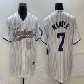 Nike New York Yankees #7 Mickey Mantle white majestic baseball Jersey Joint name