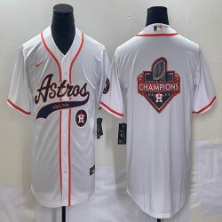 Nike Houston Astros blank white majestic baseball jerseys Joint name -BD 03