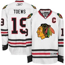 NHL Chicago Blackhawks #19 Jonathan Toews White Jersey