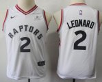 Youth Nike Toronto Raptors #2 Kawhi Leonard white Stitched NBA Jerseys