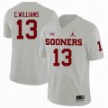 Oklahoma Sooners #13 Caleb Williams White College Football Jersey