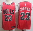 Nike Chicago Bulls #23 Michael Jordan red nba basketball jersey-S8